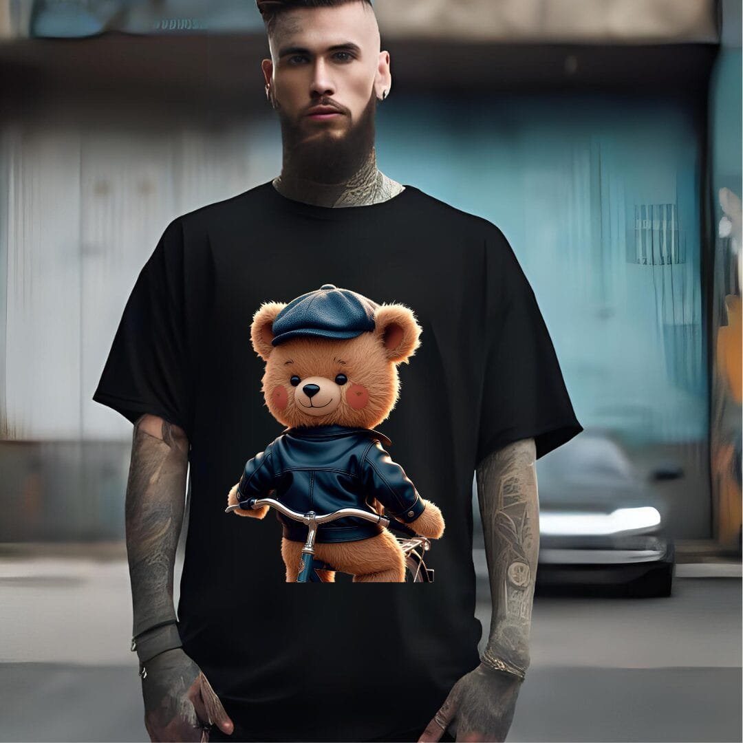 Playera Oso en Bicicleta